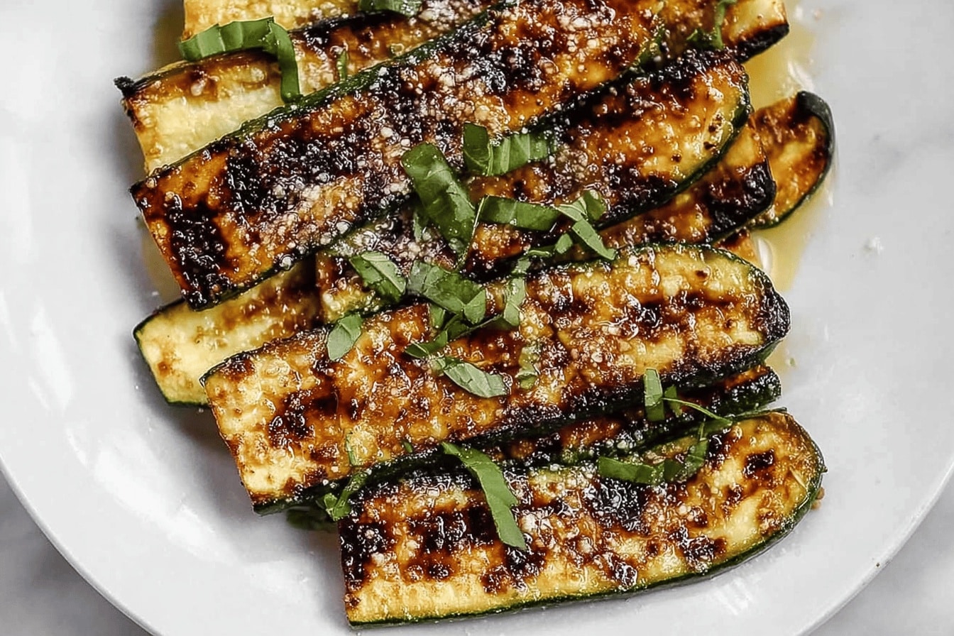 Grilled Zucchini with Parmesan