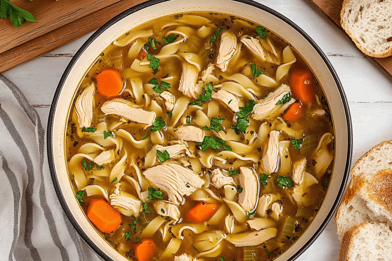 The Best Cozy Turkish Chicken Noodle Soup