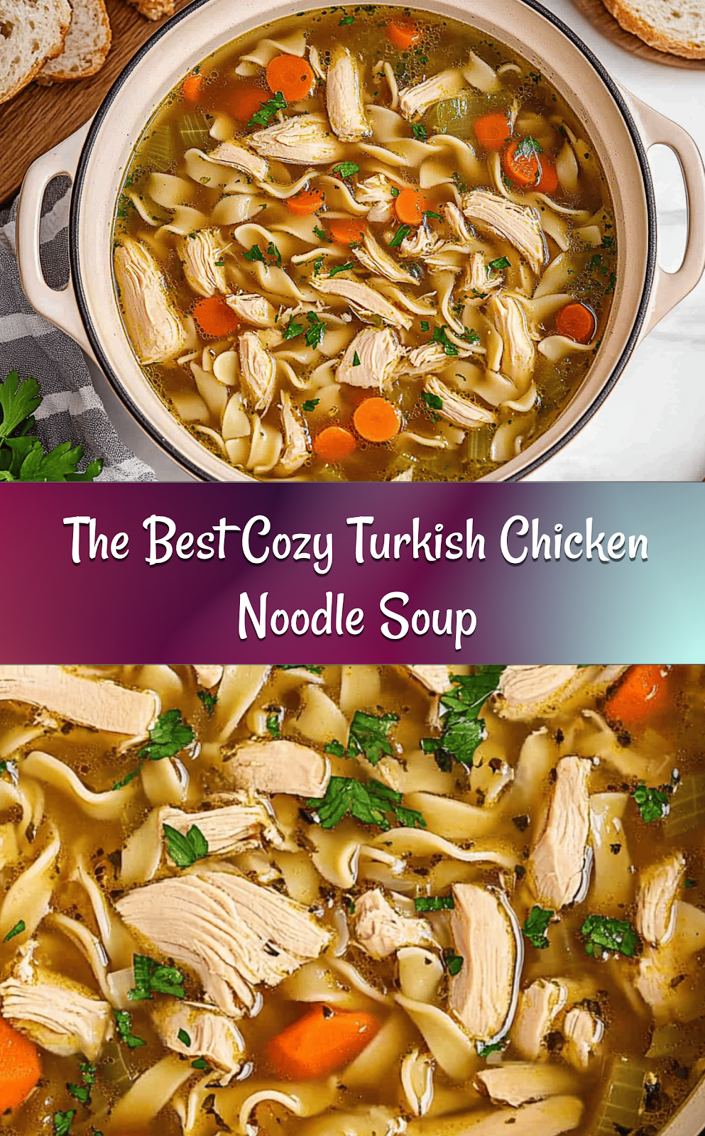 The Best Cozy Turkish Chicken Noodle Soup