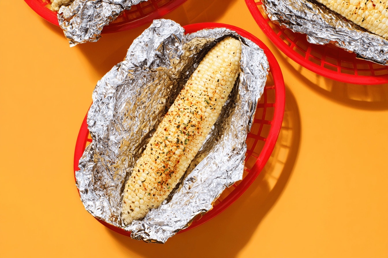 Kittencal's Foil-Wrapped Grilled Corn