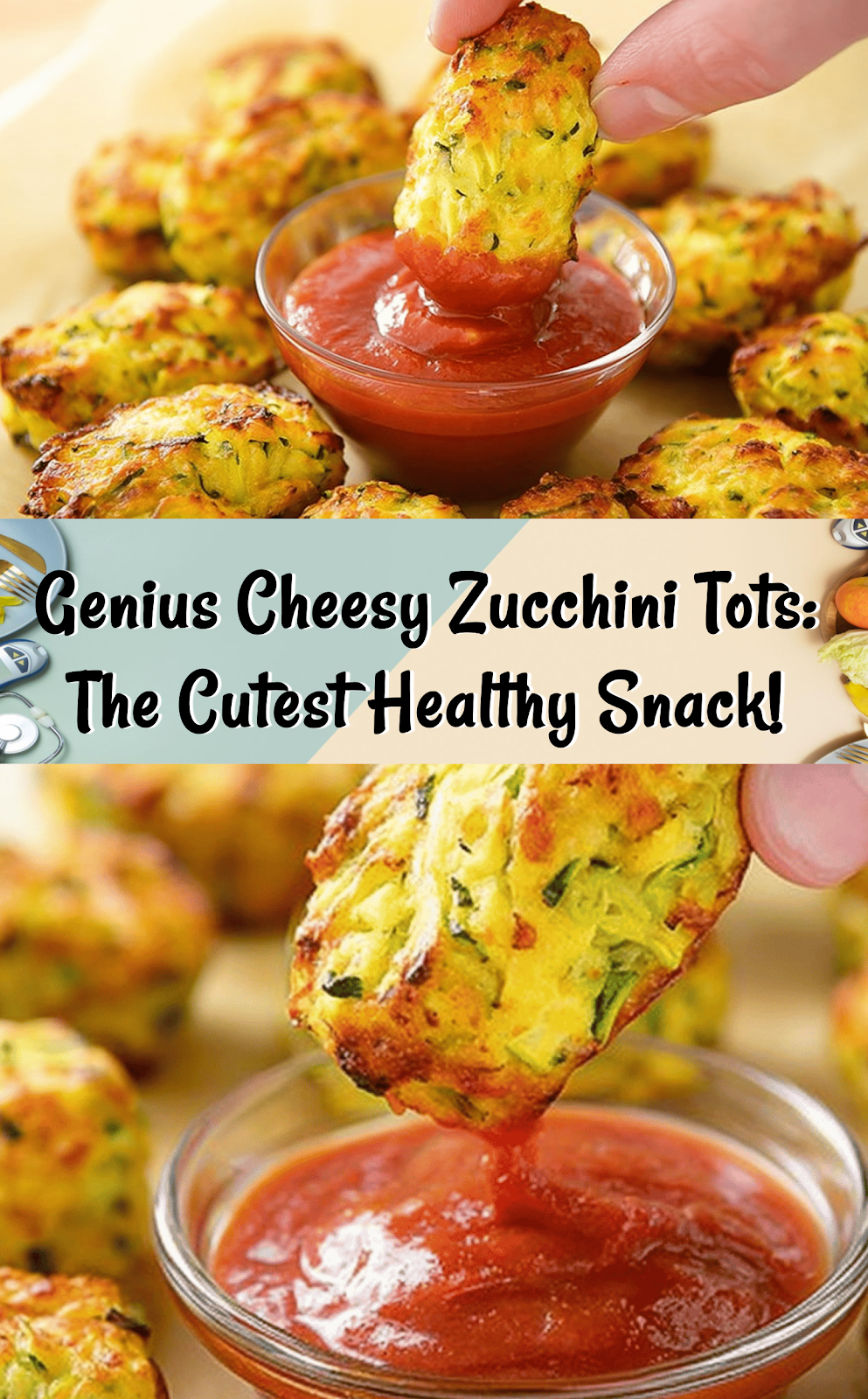 Cheesy Zucchini Tots