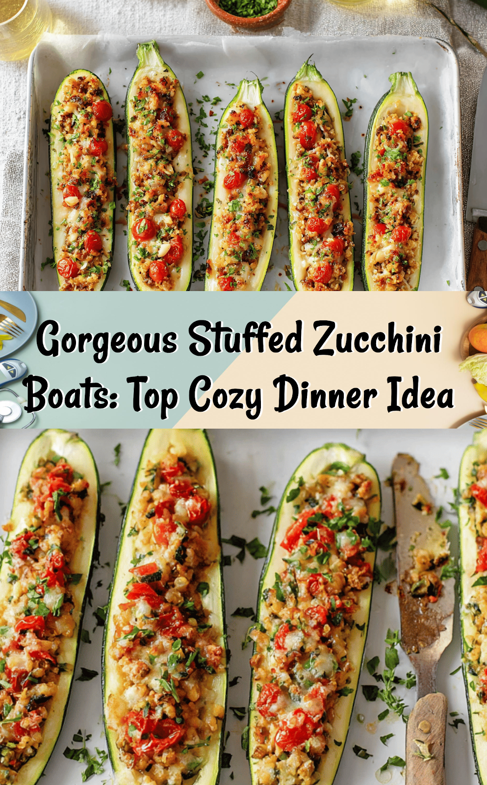 Stuffed Zucchini Boats