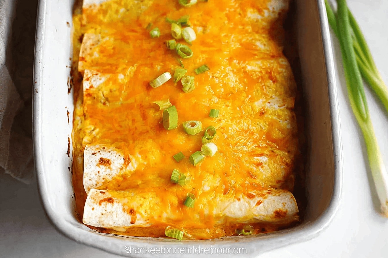 Cheesy Breakfast Enchiladas