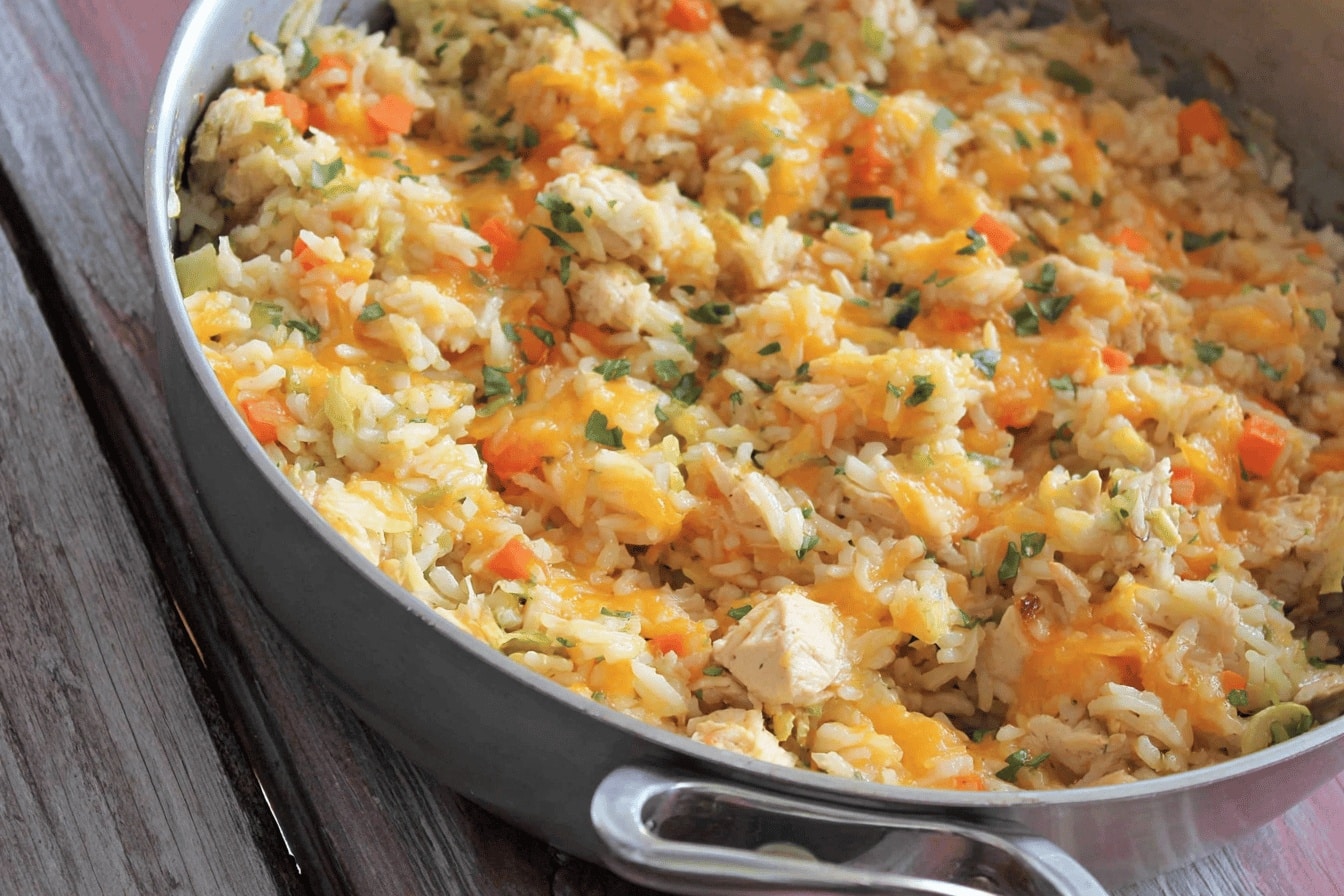 Cheesy Chicken and Rice