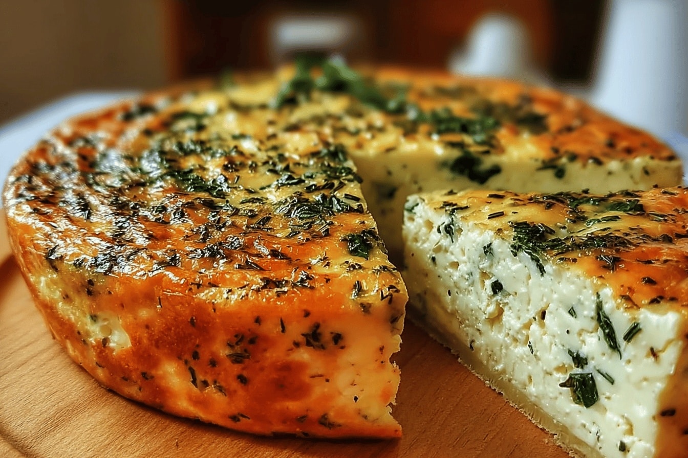 Cottage Cheese and Spinach Crustless Quiche