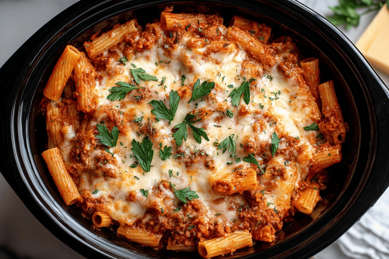 Crockpot Baked Ziti