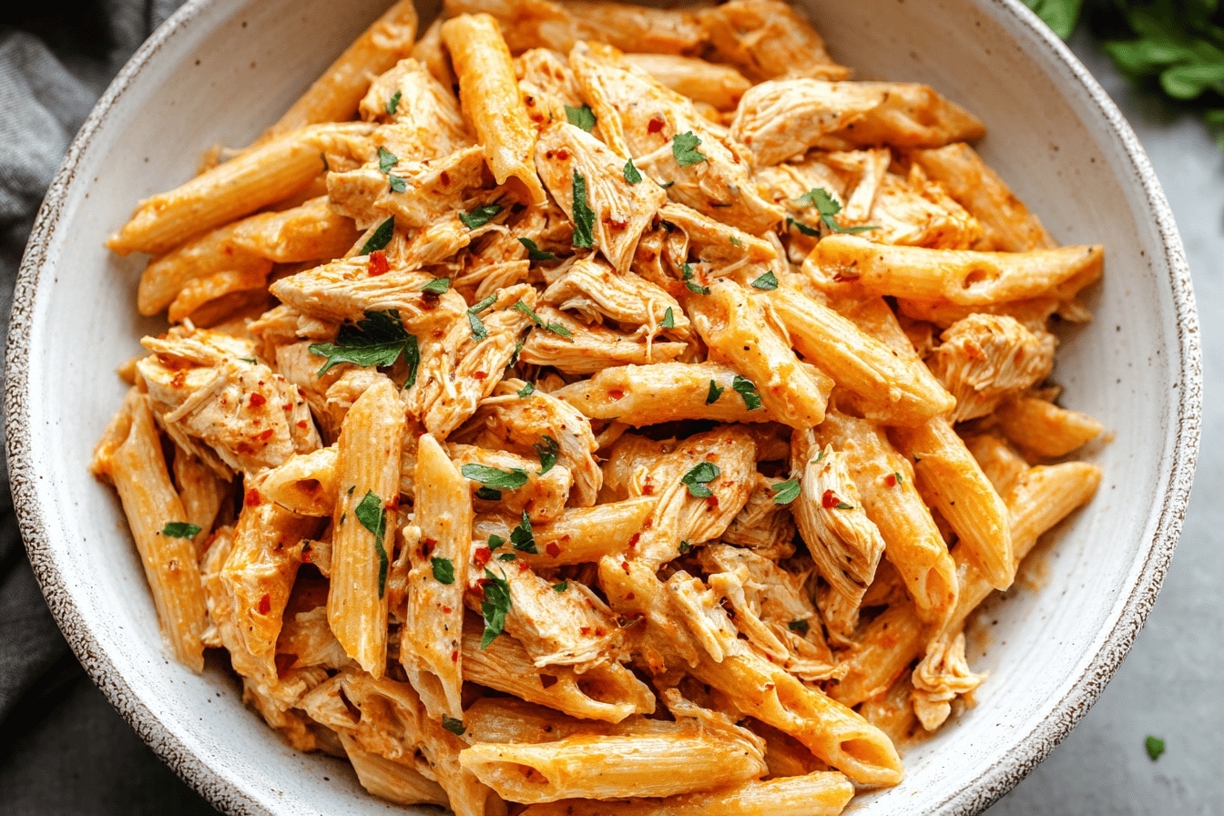 Crockpot Cajun Chicken Pasta