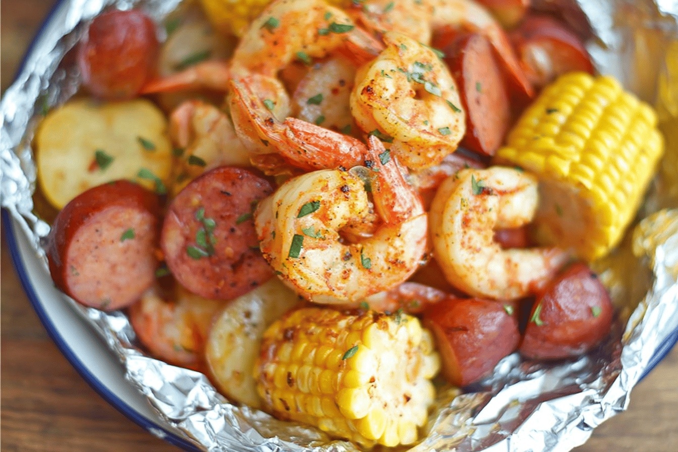 Shrimp Boil Foil Packets