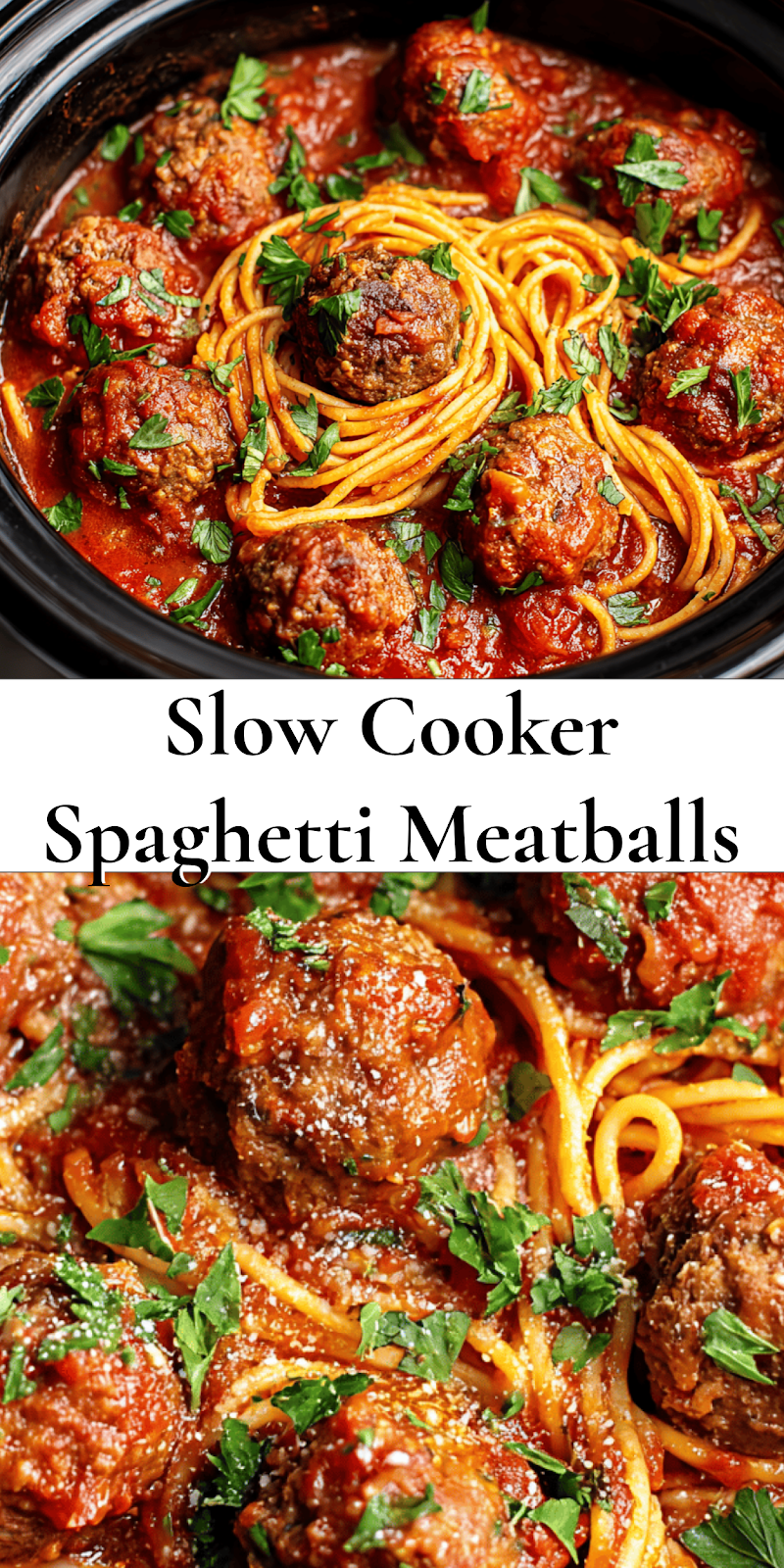 Crockpot Spaghetti and Meatballs