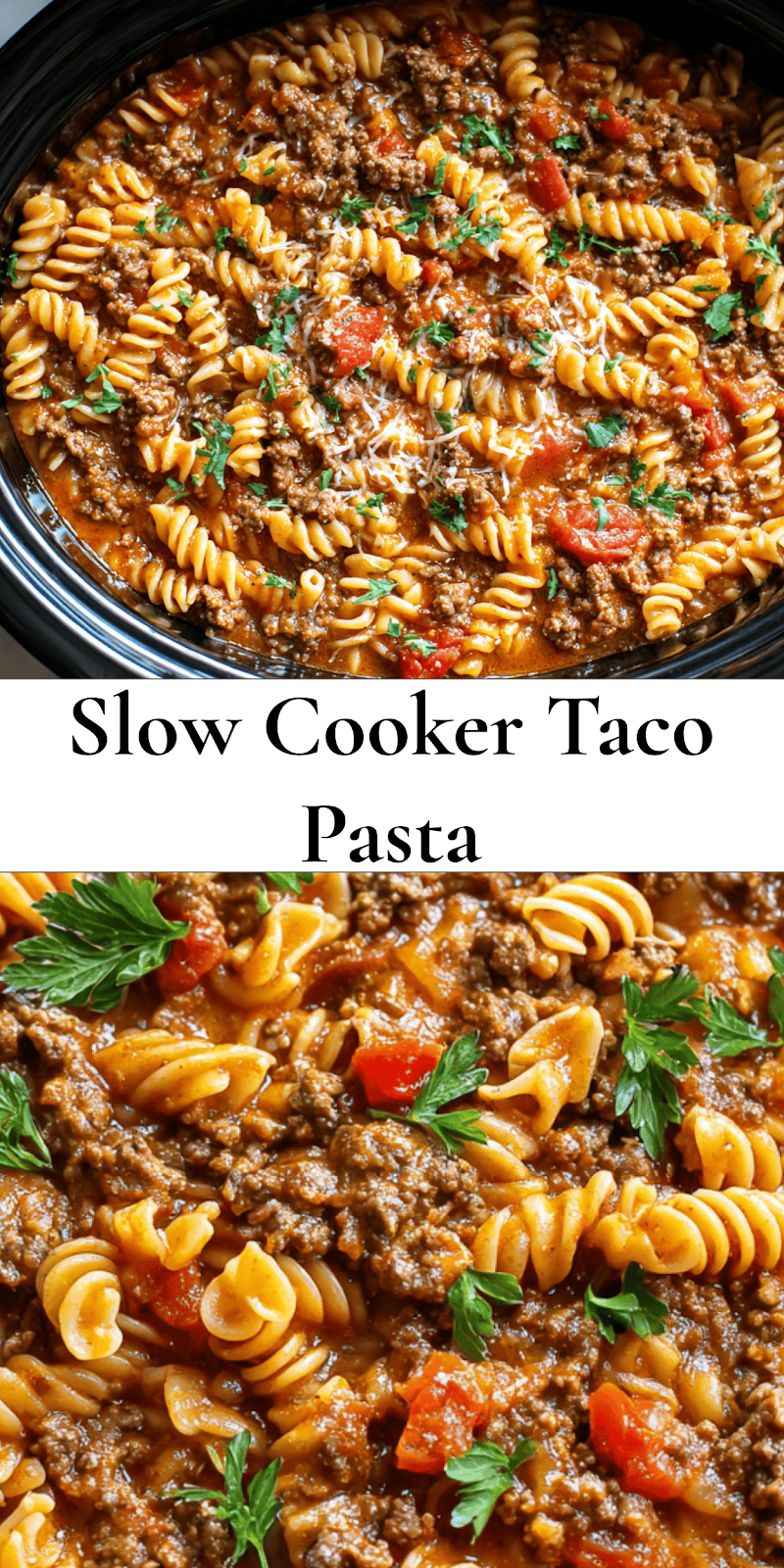 Crockpot Taco Pasta