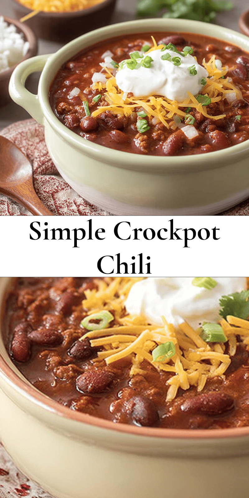 Easy Crockpot Chili Recipe