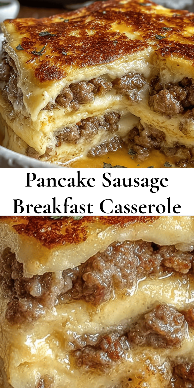 Pancake Sausage Breakfast Bake – Sweet, Savory & Oven-Ready!