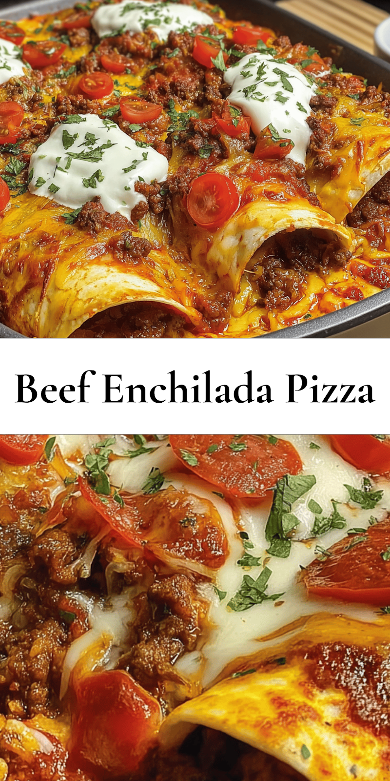 Pizza Enchiladas Ground Beef